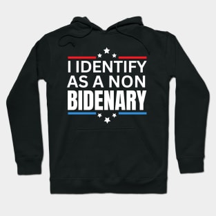 I identify as non Bidenary American vintage style (v15) Hoodie